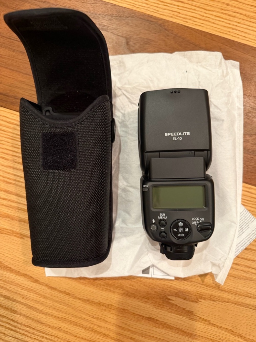 Canon Black Speedlite EL-10 Compact Camera Flash. BRAND NEW, ONLY OPENED FOR PIC - Picture 5 of 6